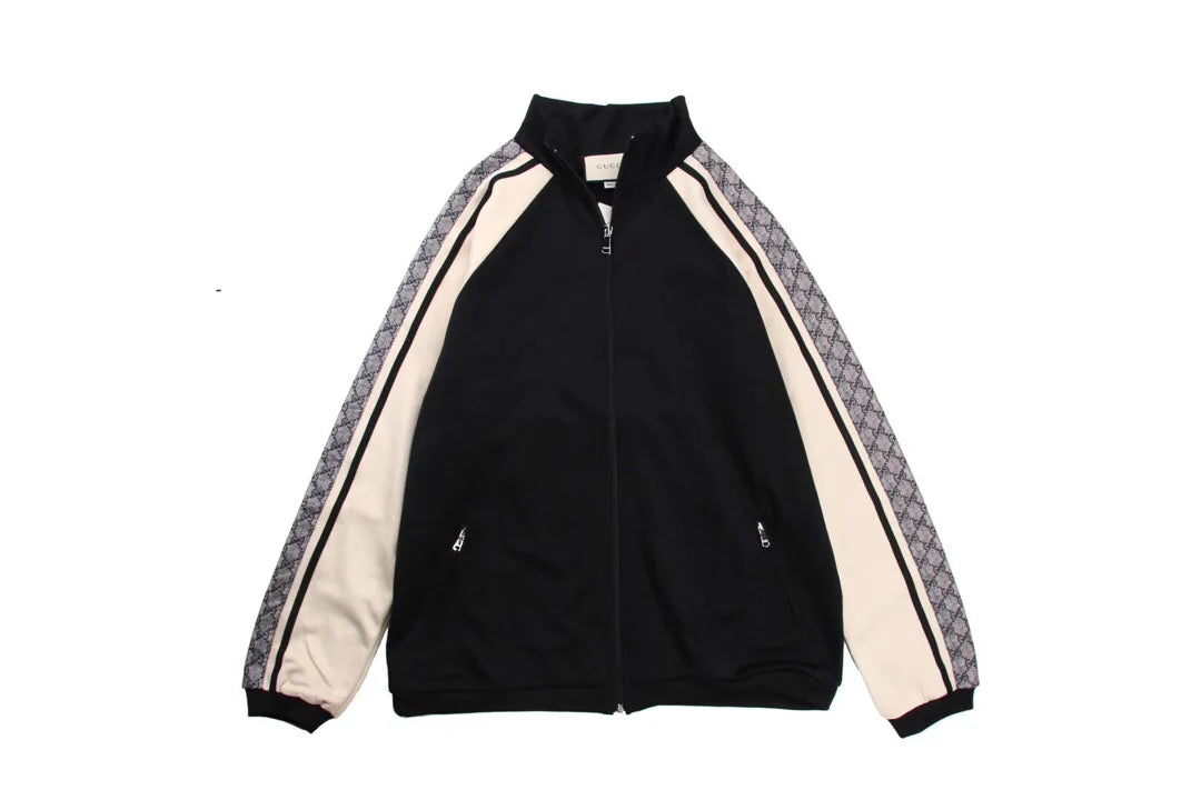 Veste Gucci GG Supreme Stripe Track Black