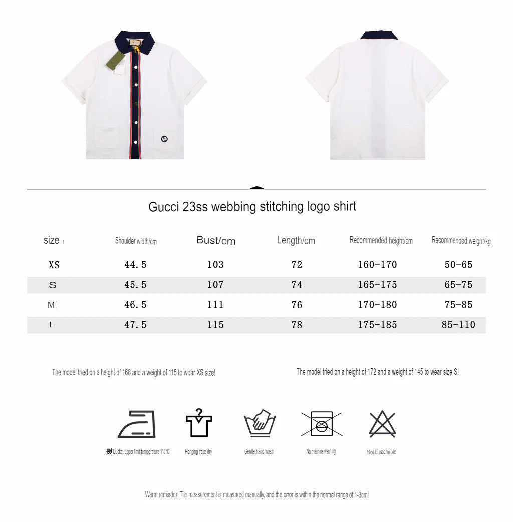 Chemise Gucci Contrast Collar Shirt