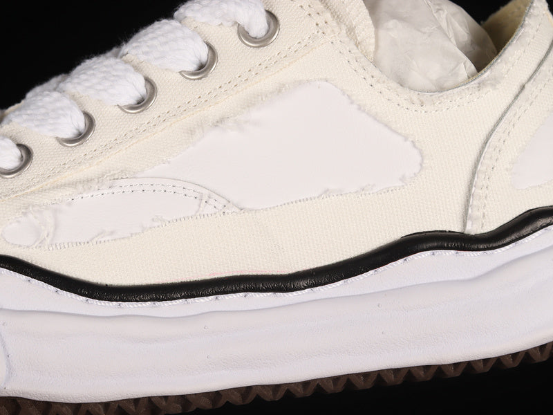 MIHARA YASUHIRO PETERSON OG SOLE CANVAS LOW WHITE