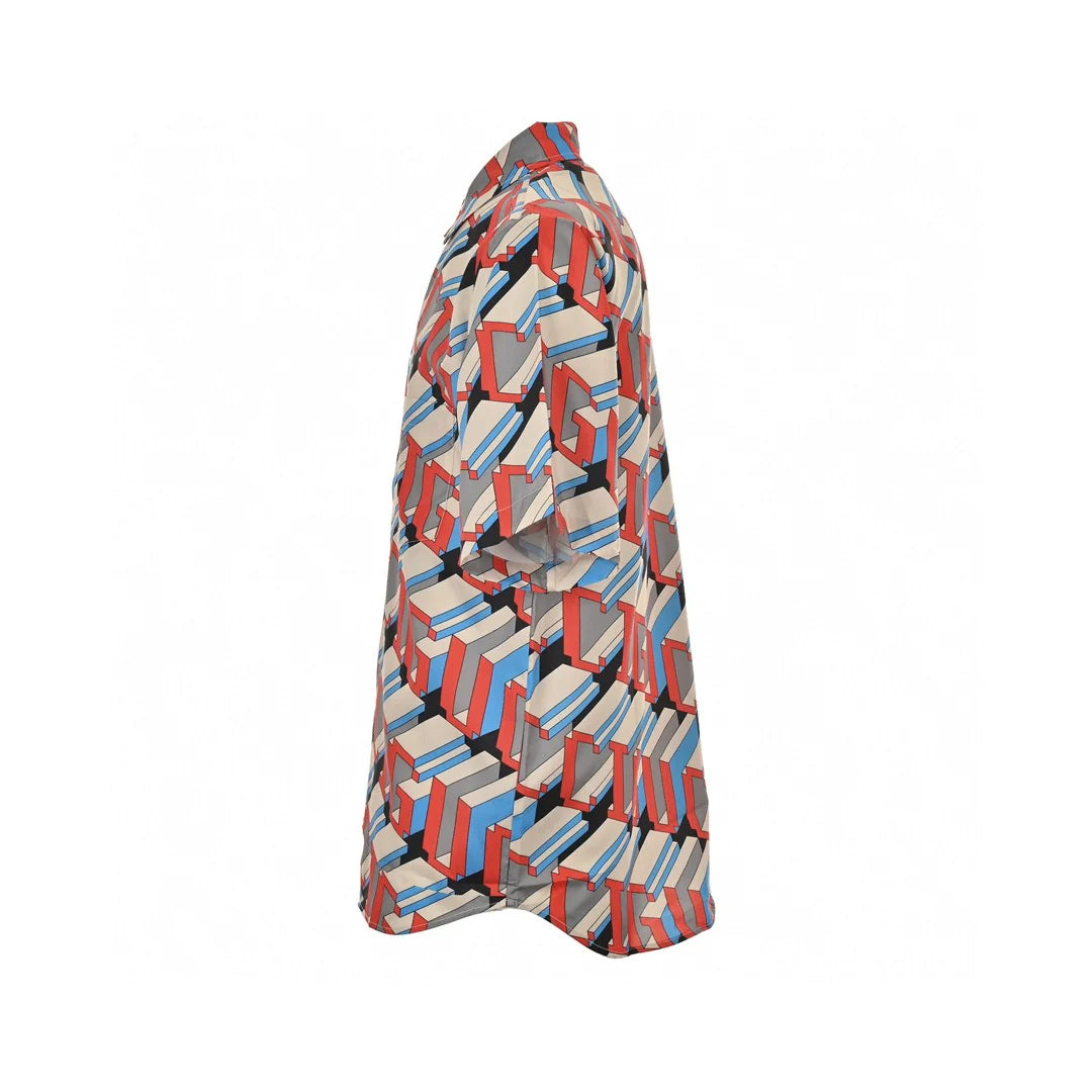 Chemise Gucci Geometric Logo Print