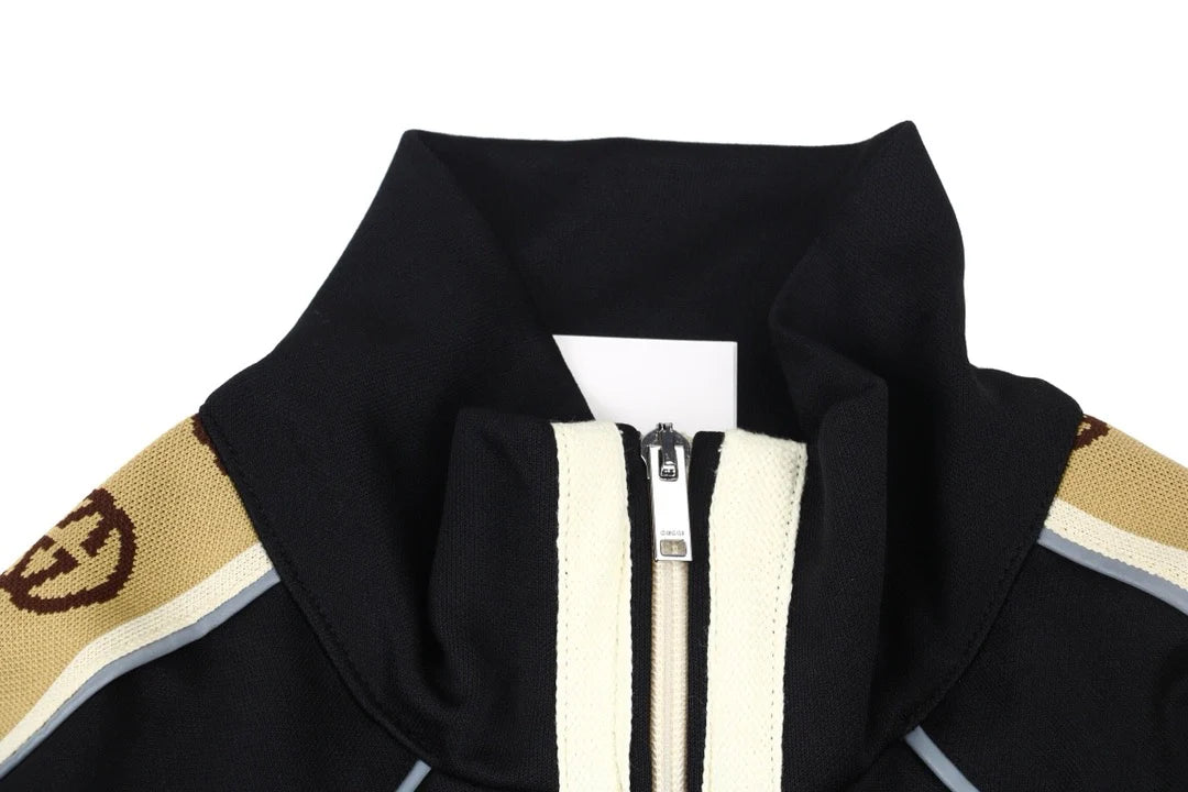 Veste Gucci GG Logo Stripe Track black
