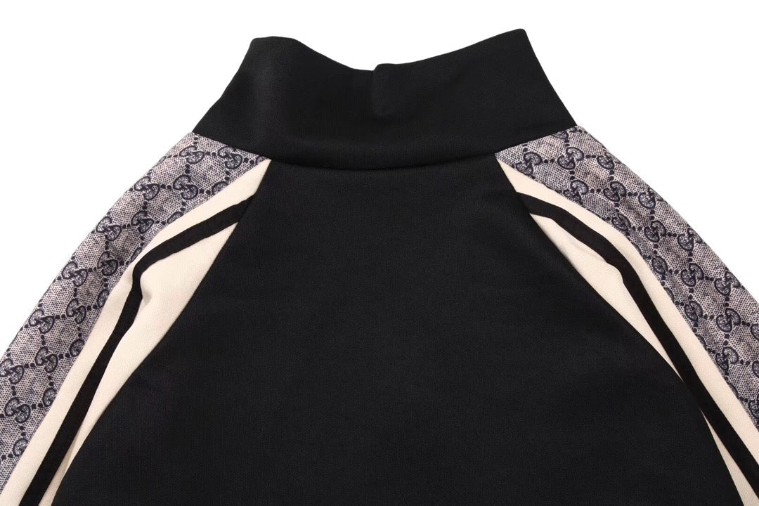 Veste Gucci GG Supreme Stripe Track Black
