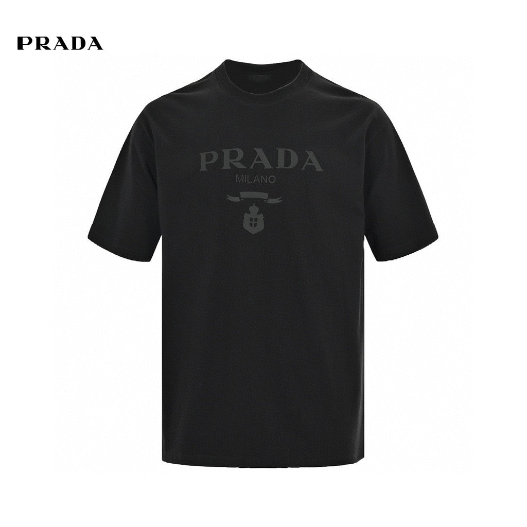 Prada T-Shirt - Black with Subtle Branding