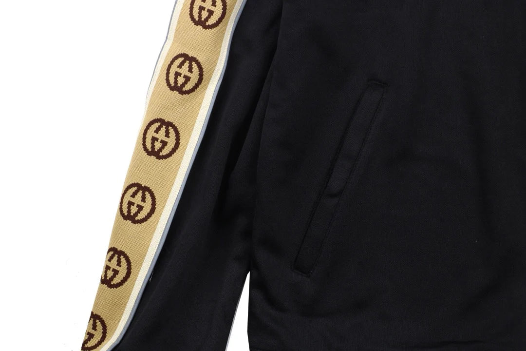 Veste Gucci GG Logo Stripe Track black