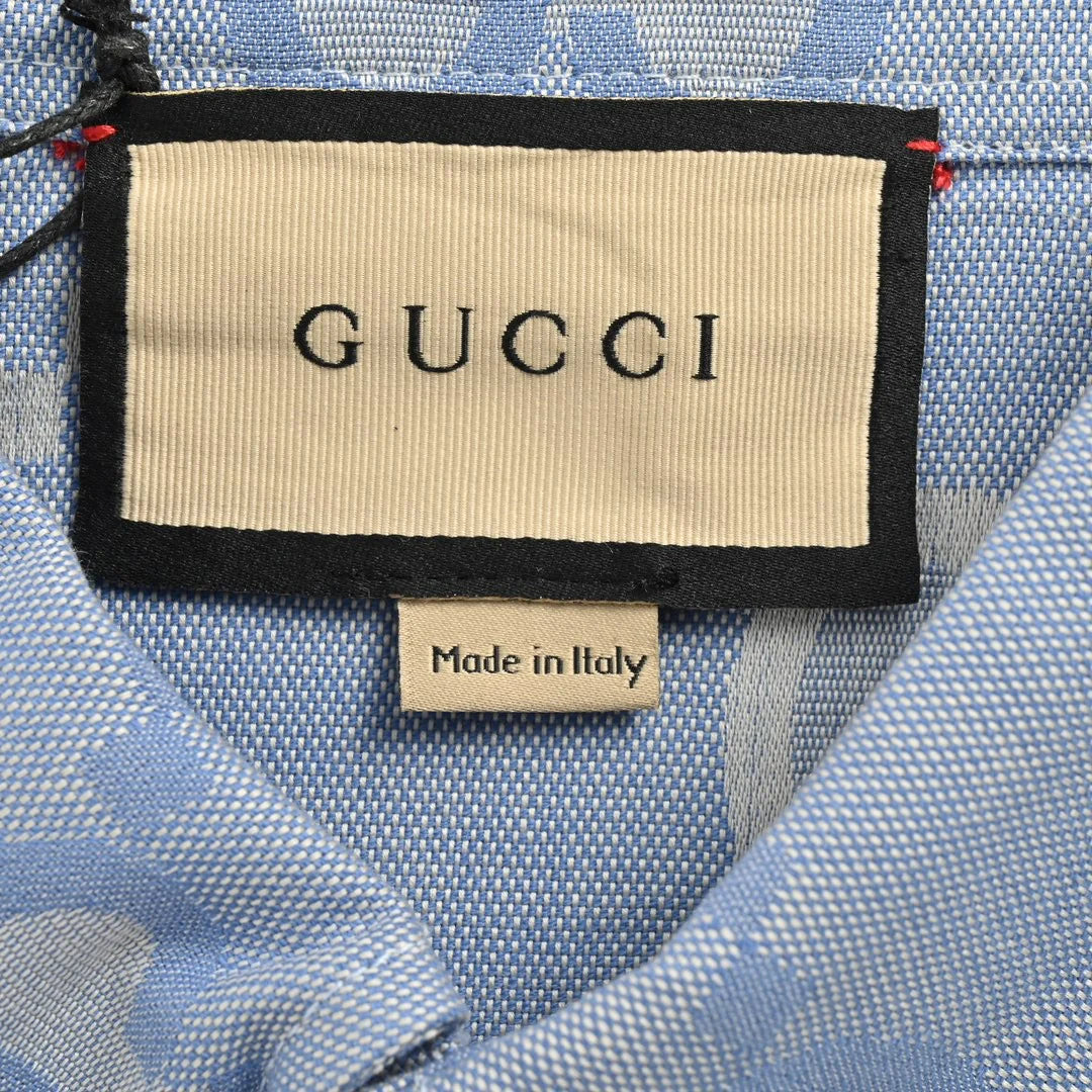 Chemise en jean à logo Gucci