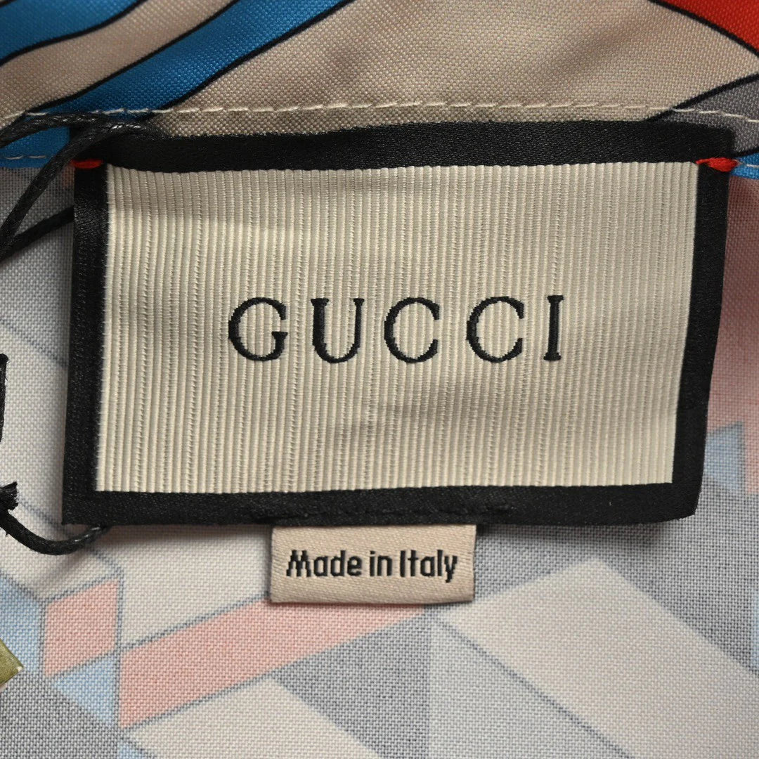 Chemise Gucci Geometric Logo Print