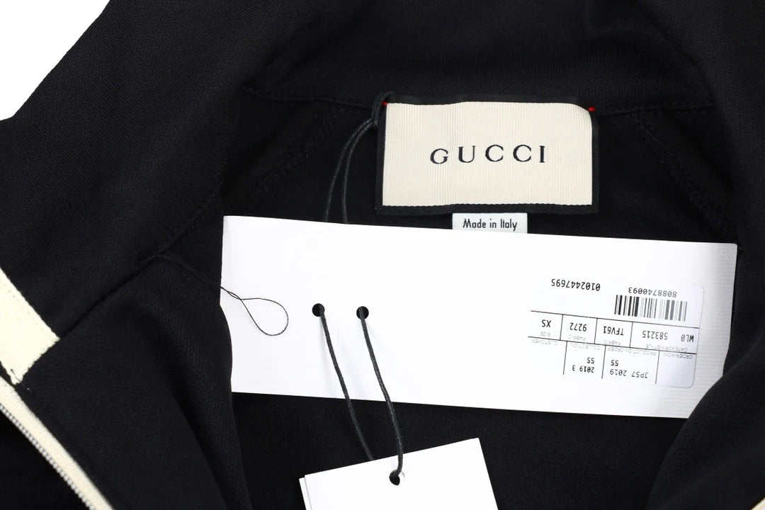 Veste Gucci GG Logo Stripe Track black