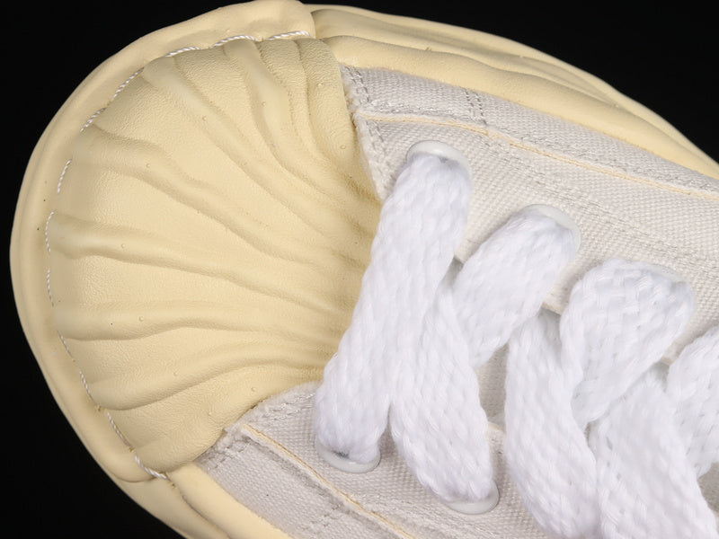 MIHARA YASUHIRO BLAKEY OG SOLE LEATHER LOW BEIGE WHITE