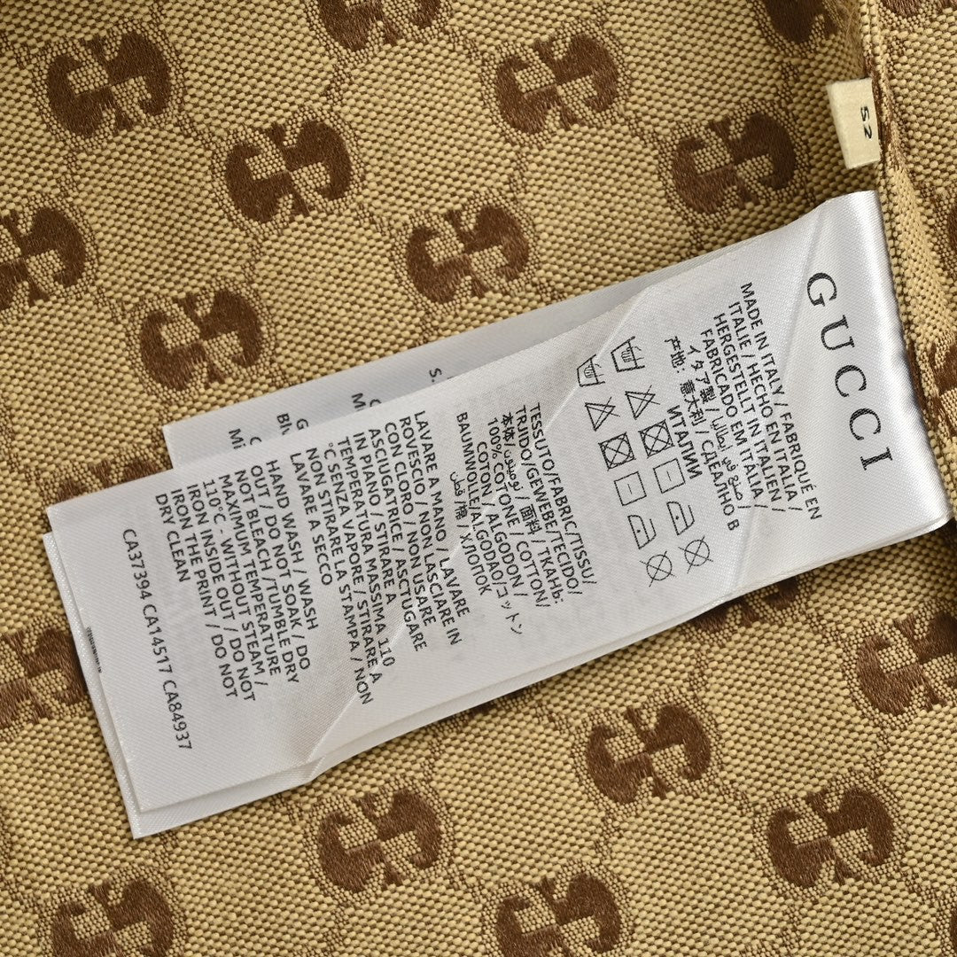 Chemise Gucci GG Monogram Beige