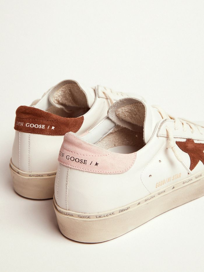 GOLDEN GOOSE Star Ltd Sneakers With Brown Suede Star And Pink Suede Heel Tab