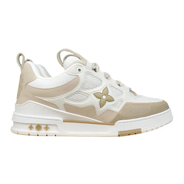 LOUIS VUITTON LV SKATE SNEAKER BEIGE BLANC