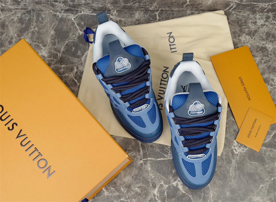 LOUIS VUITTON LV SKATE SNEAKER BLEU