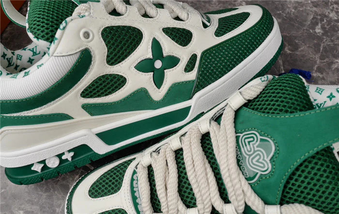 LOUIS VUITTON LV SKATE SNEAKER VERT BLANC