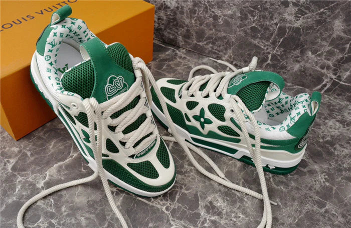 LOUIS VUITTON LV SKATE SNEAKER VERT BLANC