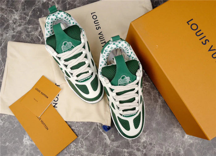 LOUIS VUITTON LV SKATE SNEAKER VERT BLANC