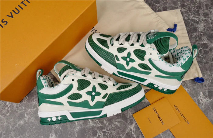 LOUIS VUITTON LV SKATE SNEAKER VERT BLANC