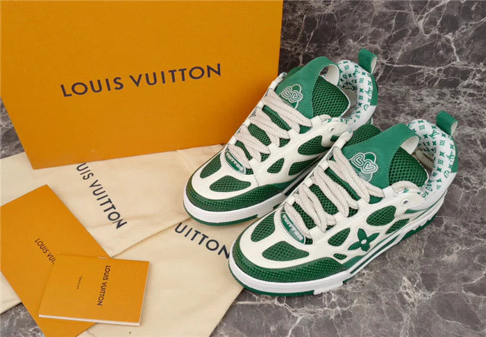 LOUIS VUITTON LV SKATE SNEAKER VERT BLANC