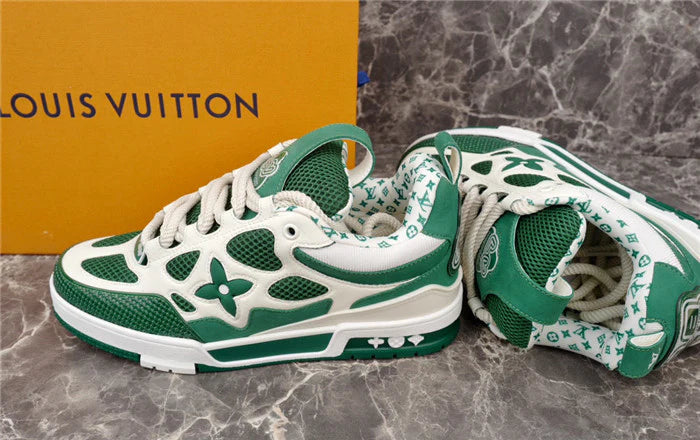 LOUIS VUITTON LV SKATE SNEAKER VERT BLANC
