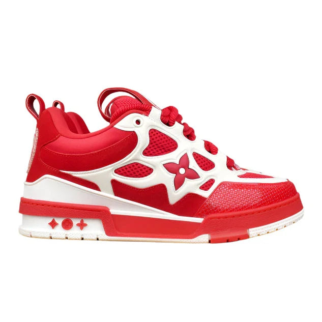 LOUIS VUITTON LV SKATE SNEAKER ROUGE ET BLANC