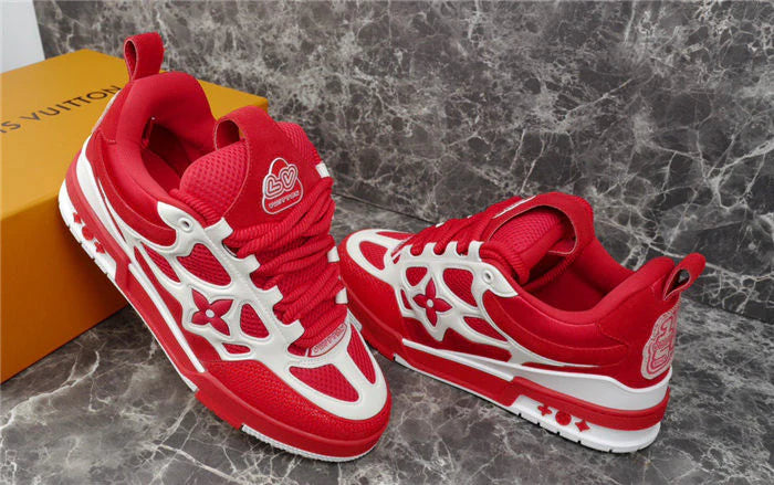 LOUIS VUITTON LV SKATE SNEAKER ROUGE ET BLANC