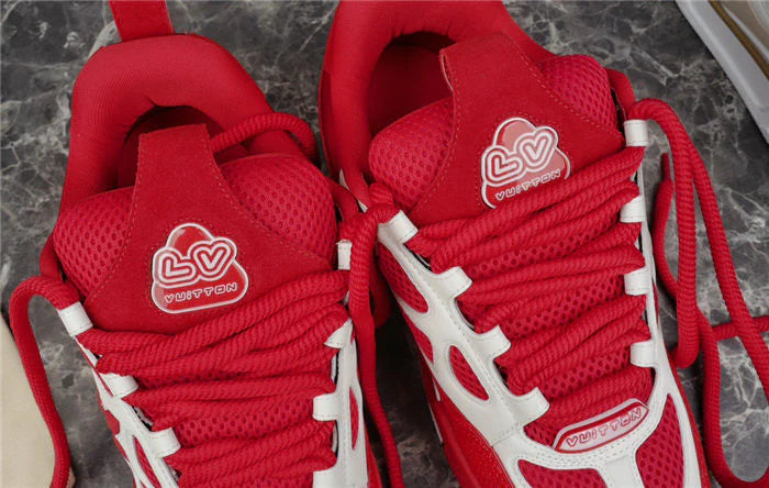 LOUIS VUITTON LV SKATE SNEAKER ROUGE ET BLANC