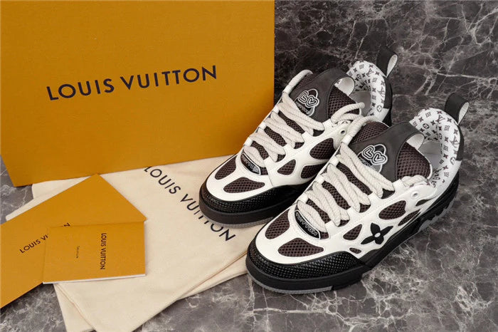 LOUIS VUITTON LV SKATE SNEAKER MARRON BEIGE