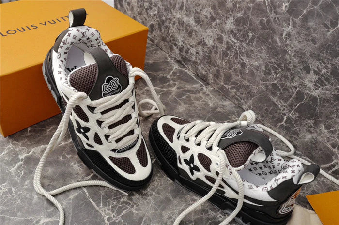 LOUIS VUITTON LV SKATE SNEAKER MARRON BEIGE