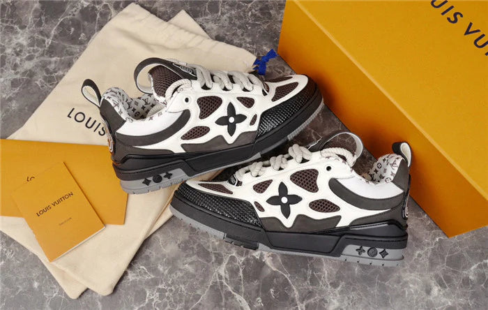 LOUIS VUITTON LV SKATE SNEAKER MARRON BEIGE