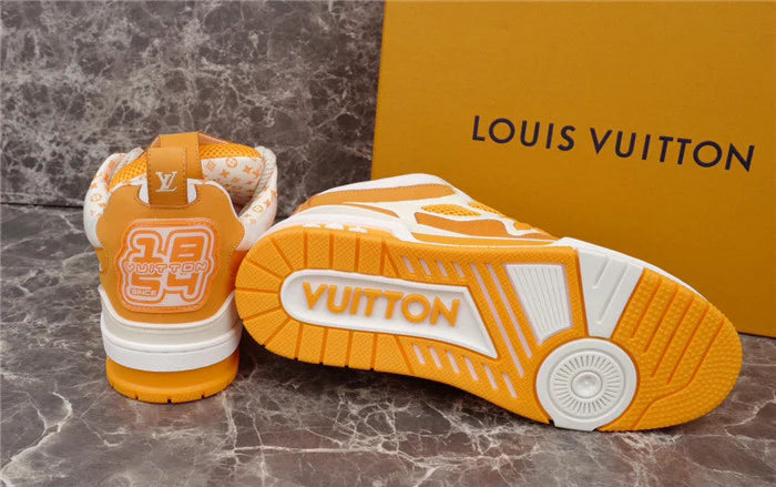 LOUIS VUITTON LV SKATE SNEAKER JAUNE BLANC