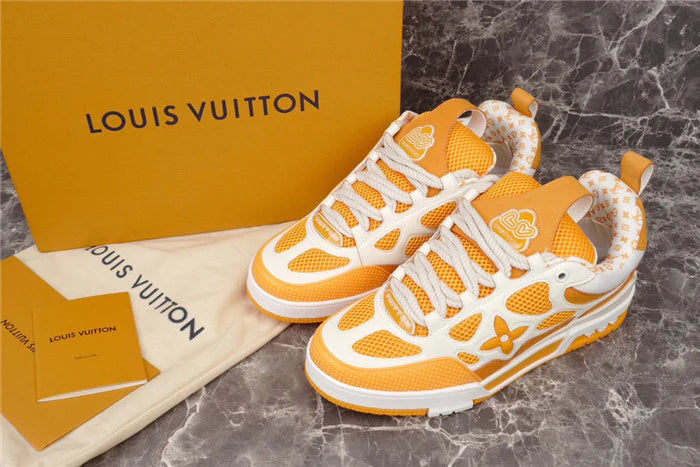LOUIS VUITTON LV SKATE SNEAKER JAUNE BLANC