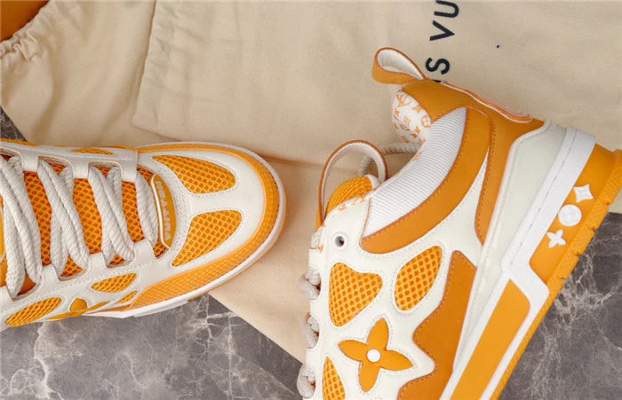 LOUIS VUITTON LV SKATE SNEAKER JAUNE BLANC