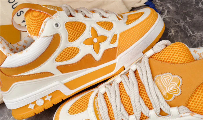 LOUIS VUITTON LV SKATE SNEAKER JAUNE BLANC