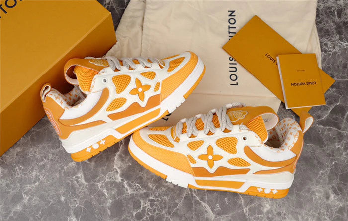 LOUIS VUITTON LV SKATE SNEAKER JAUNE BLANC