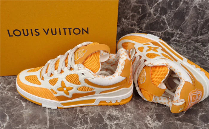 LOUIS VUITTON LV SKATE SNEAKER JAUNE BLANC