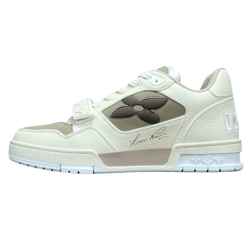LOUIS VUITTON LV TRAINER SNEAKER BEIGE