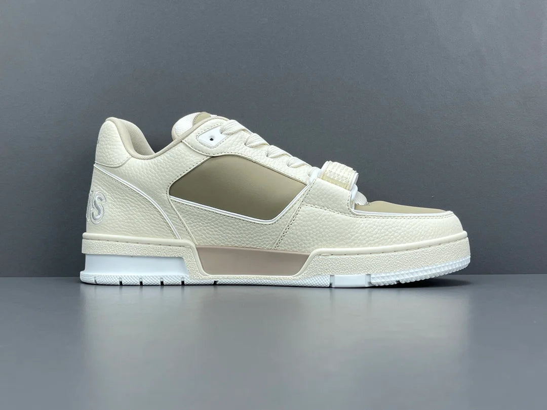 LOUIS VUITTON LV TRAINER SNEAKER BEIGE