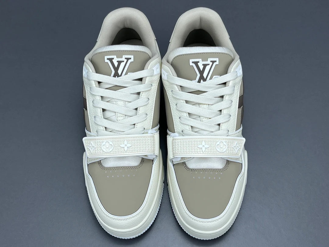 LOUIS VUITTON LV TRAINER SNEAKER BEIGE