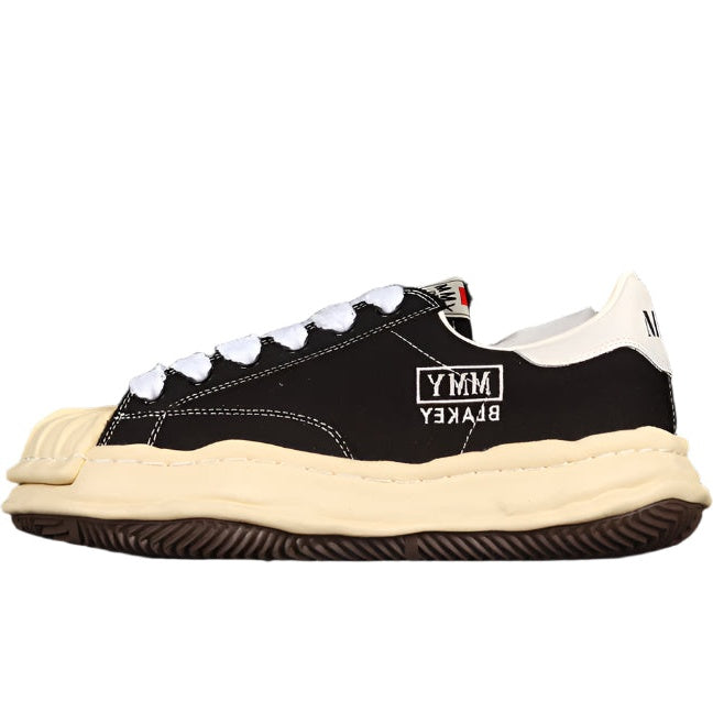 MIHARA YASUHIRO BLAKEY OG SOLE LEATHER LOW BEIGE BLACK