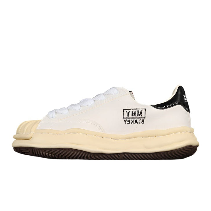 MIHARA YASUHIRO BLAKEY OG SOLE LEATHER LOW BEIGE WHITE