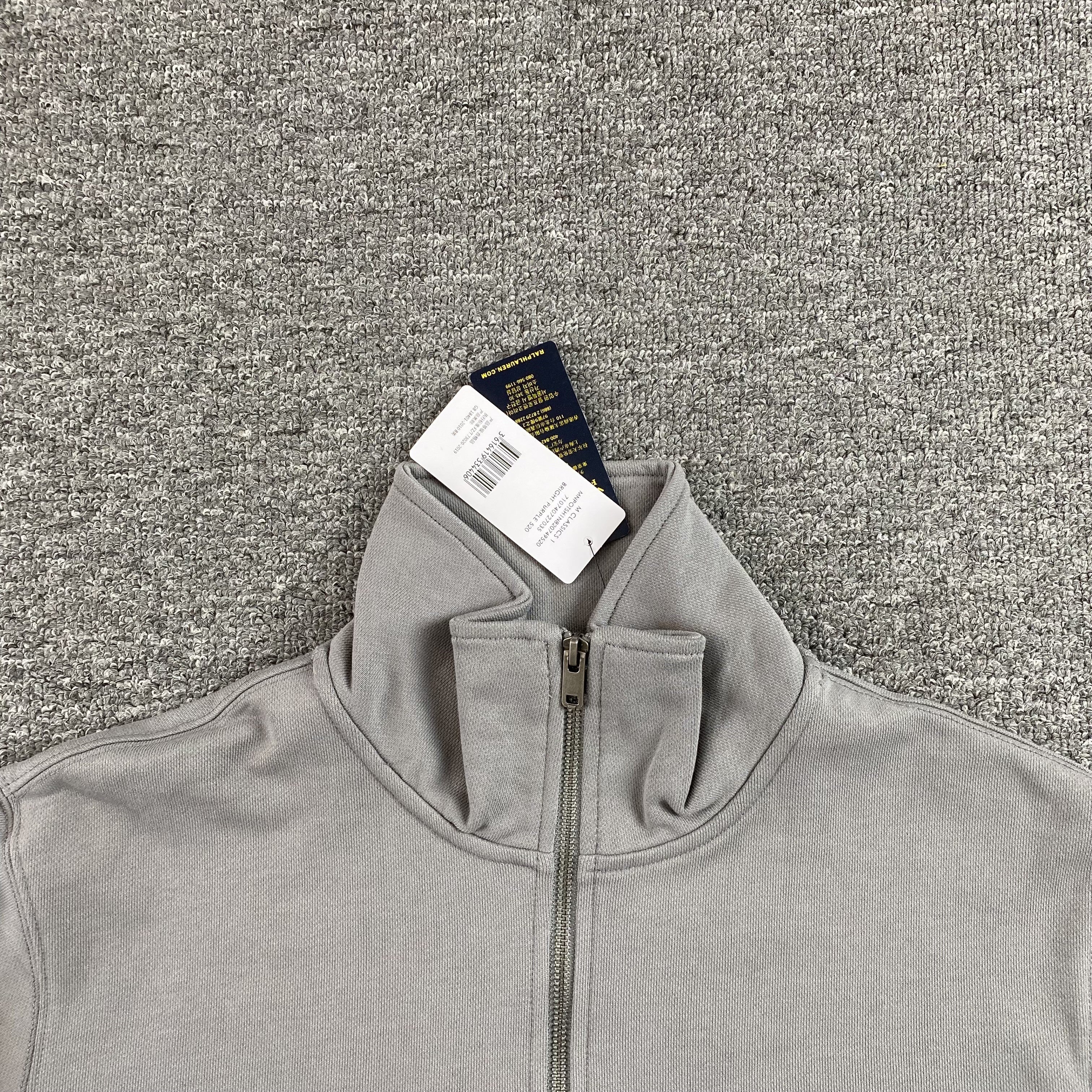 POLO RALPH LAUREN QUARTER ZIP SWEATSHIRT GREY