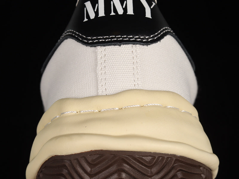 MIHARA YASUHIRO BLAKEY OG SOLE LEATHER LOW BEIGE WHITE