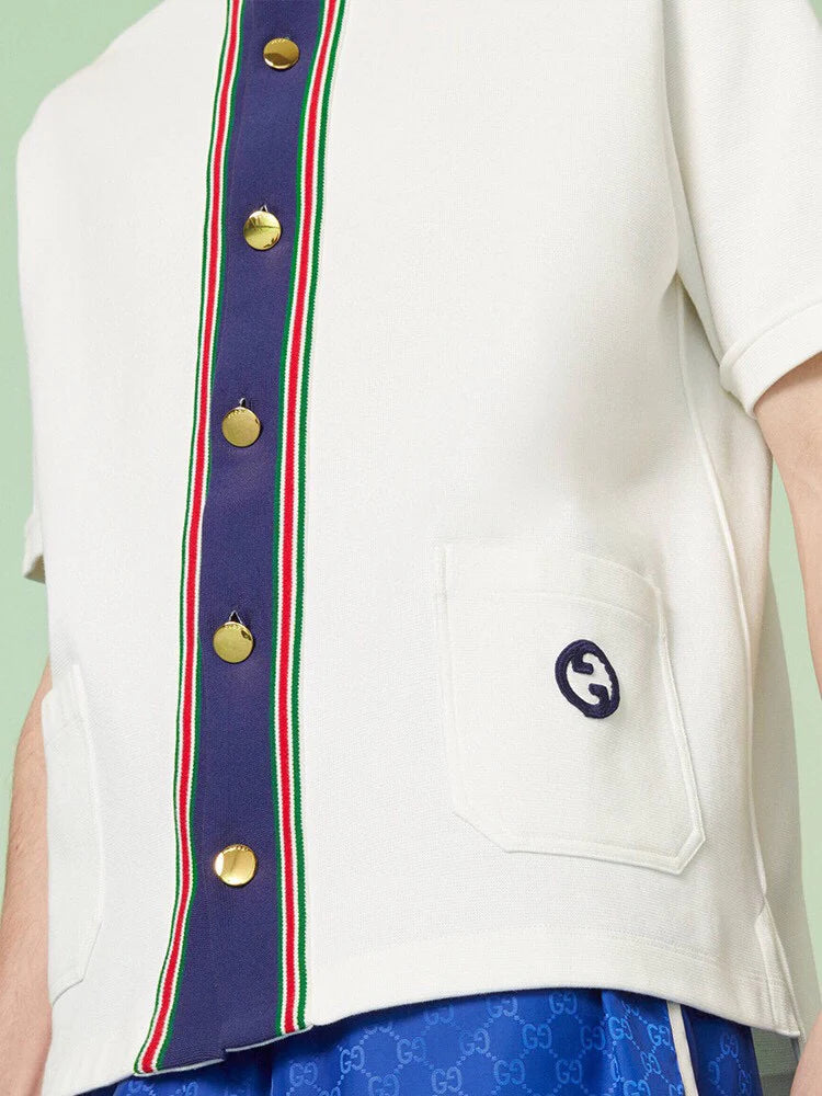 Chemise Gucci Contrast Collar Shirt