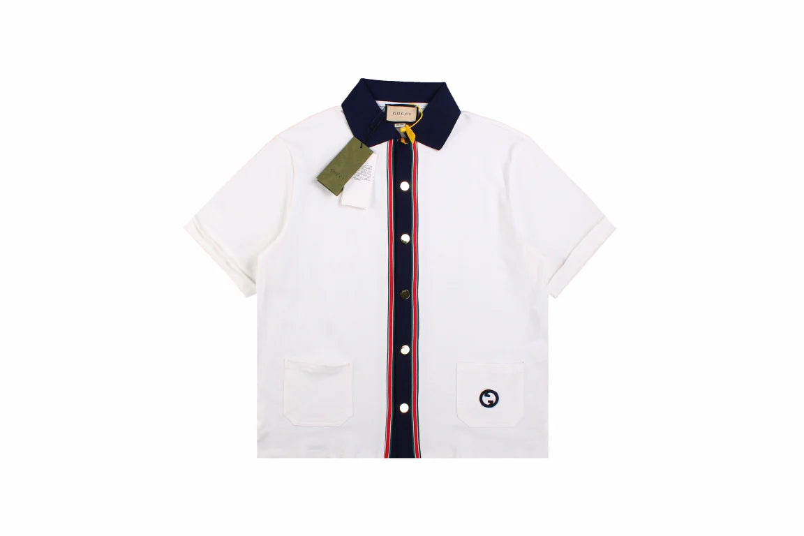 Chemise Gucci Contrast Collar Shirt
