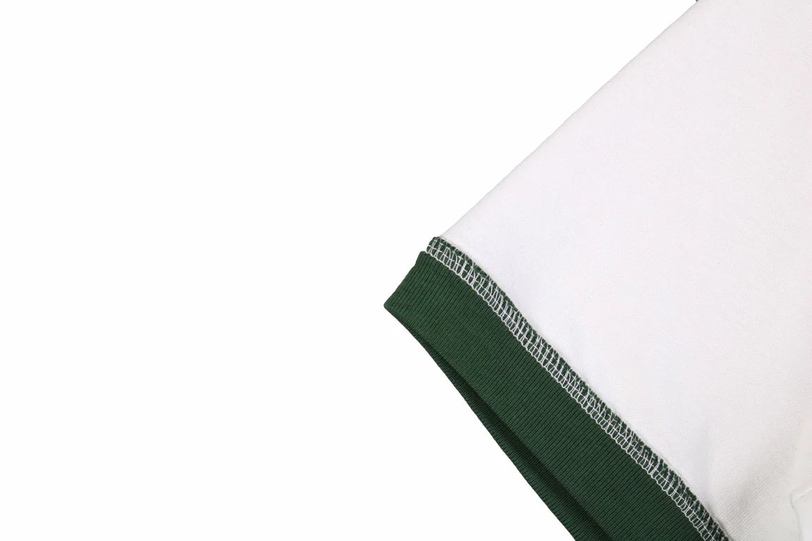 Gucci Polo Shirt with Embroidered Logo WHITE