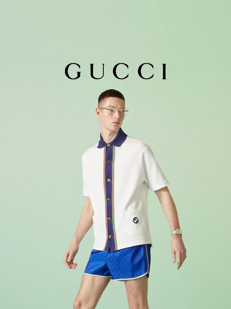 Chemise Gucci Contrast Collar Shirt