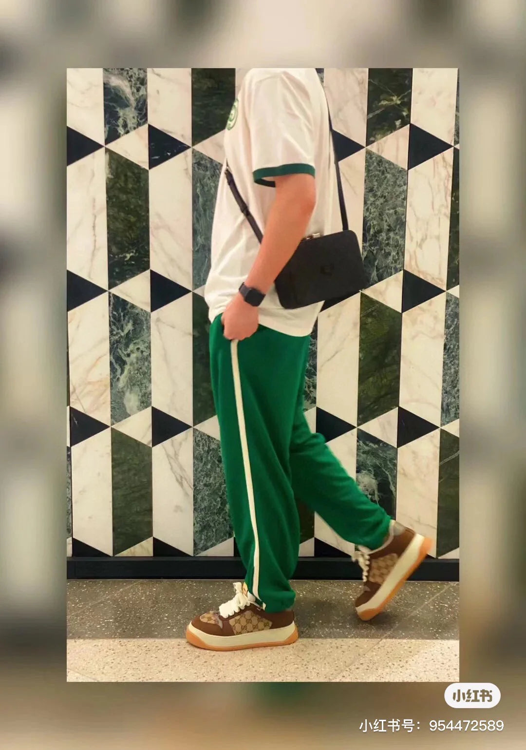 Gucci Polo Shirt with Embroidered Logo WHITE
